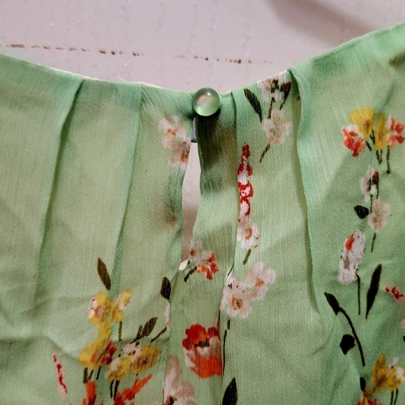 Roz & Ali Long Sleeve Pleated Blouse Floral 3 xl NWT - Picture 9 of 11